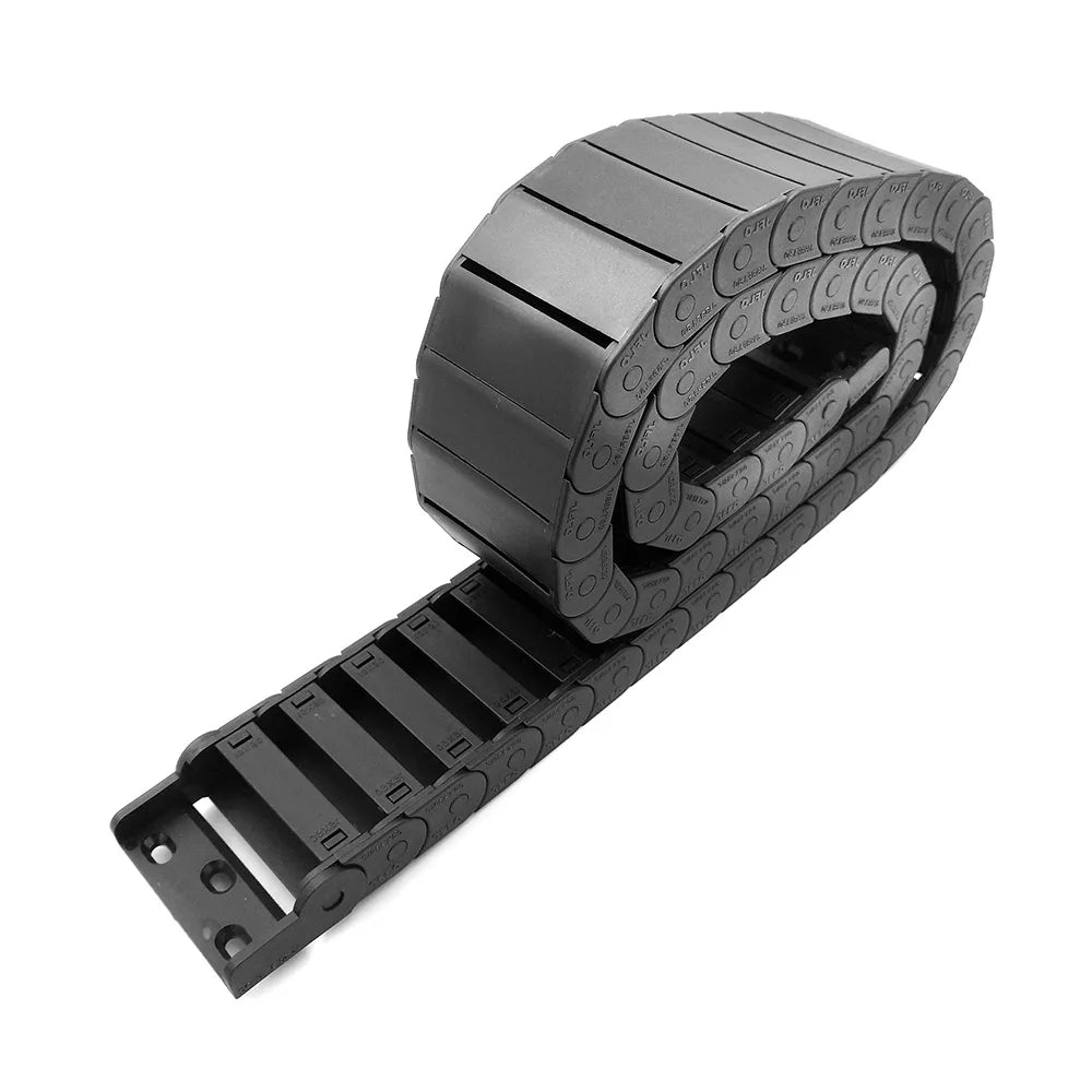 JFLO 1 Meter 15 Series Schleppkette, Drahtträger, Kabelhalter, Schutz, Schleppleine für CNC-Werkzeuge, halbgeschlossener Typ, Innenöffnung