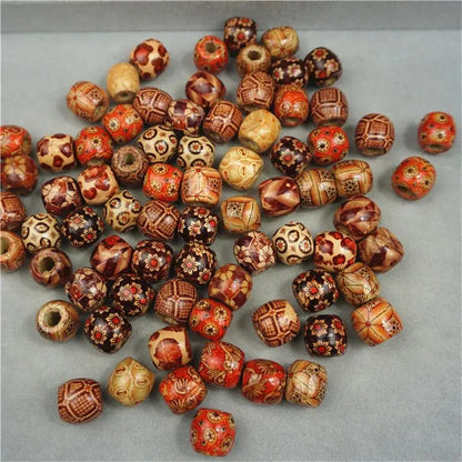 Louleur Hohe Qualität Vintage Natürliche Große Loch Holz Perlen Für Halskette Armband Charms für Diy Schmuck Machen Haar Zubehör