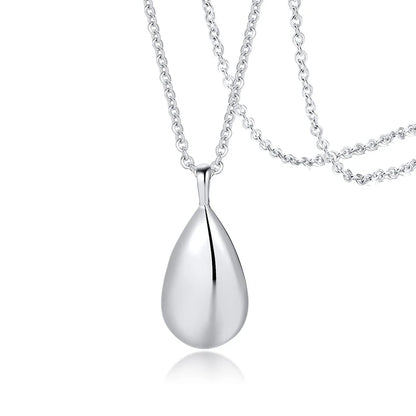 Hohe Qualität Gold Farbe Tear Drop Urnen Anhänger Halsketten Asche Sarg Für Pet Menschliches Feuerbestattung Schmuck