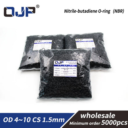5000PCS/lot 1,5mm Dicke Gummi NBR Abdichtung O-Ring OD4/4.5/5/5.5/6/6.5/7/7.5/8/8.5/9/9.5/10mm O Ring Dichtung Dichtung Ring Washer