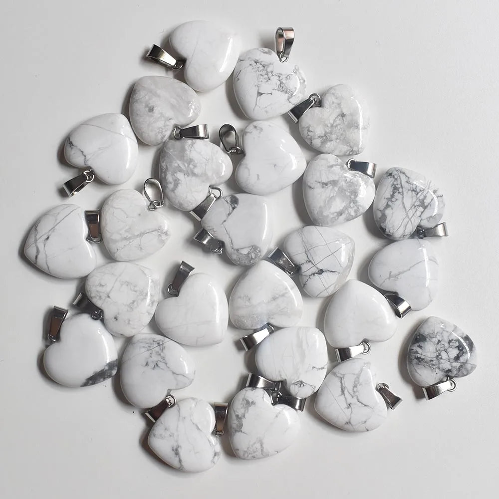 Großhandel 50 teile/los Mode 20mm herz naturstein amazonit charms anhänger für schmuck machen Kostenloser versand