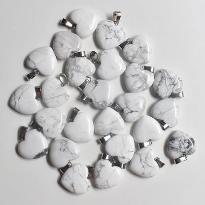 Großhandel 50 teile/los Mode 20mm herz naturstein amazonit charms anhänger für schmuck machen Kostenloser versand