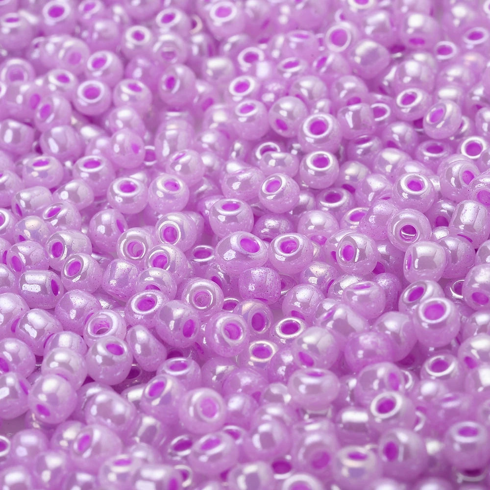 300 Stück 3 mm Österreich-Kristall-Mix, lila tschechische Glassamen-Abstandsperlen für DIY-Schmuckherstellung, Armband, Halskette, Zubehör