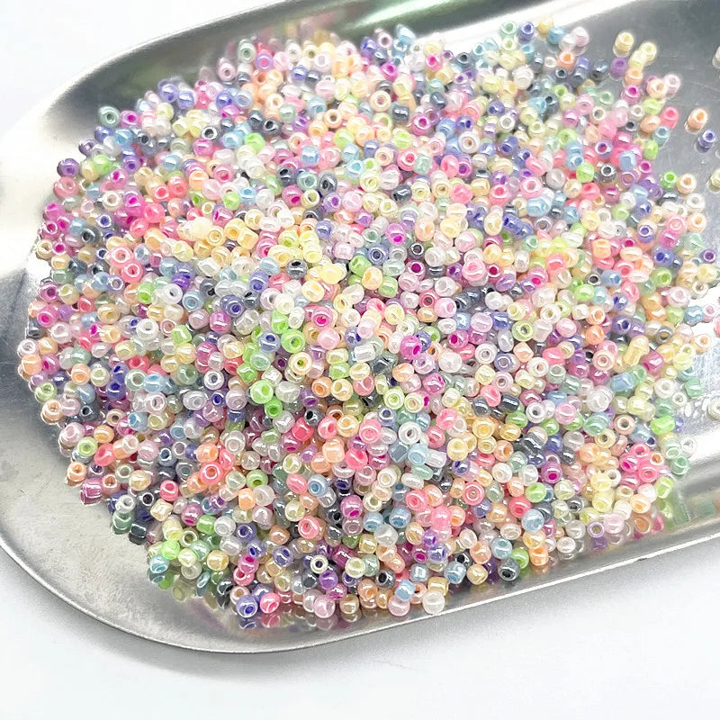 Neue 450 gr/beutel 2mm 3mm 4mm Wirkung der Creme Charme Tschechische Glas Seed Perlen für Schmuck, der DIY Handgemachte Armband Zubehör