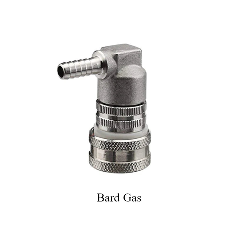 Edelstahl-Kugelverriegelung zum Trennen von selbstgebrauten Bierfass, Schnellkupplung, Corny Keg Dispenser, Gas/Flüssigkeit, 1/4 Zoll Stange und 1/4 Zoll MFL