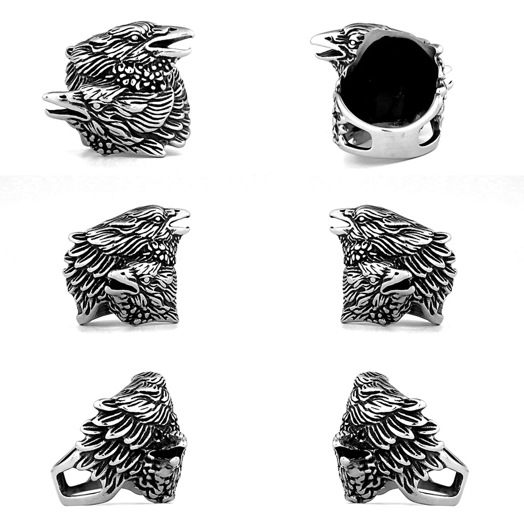 Nordic Viking Edelstahl Ring Anker Kompass Baum des Lebens Viking Rune Wolf Männer und Frauen Ring Schmuck Fabrik Großhandel