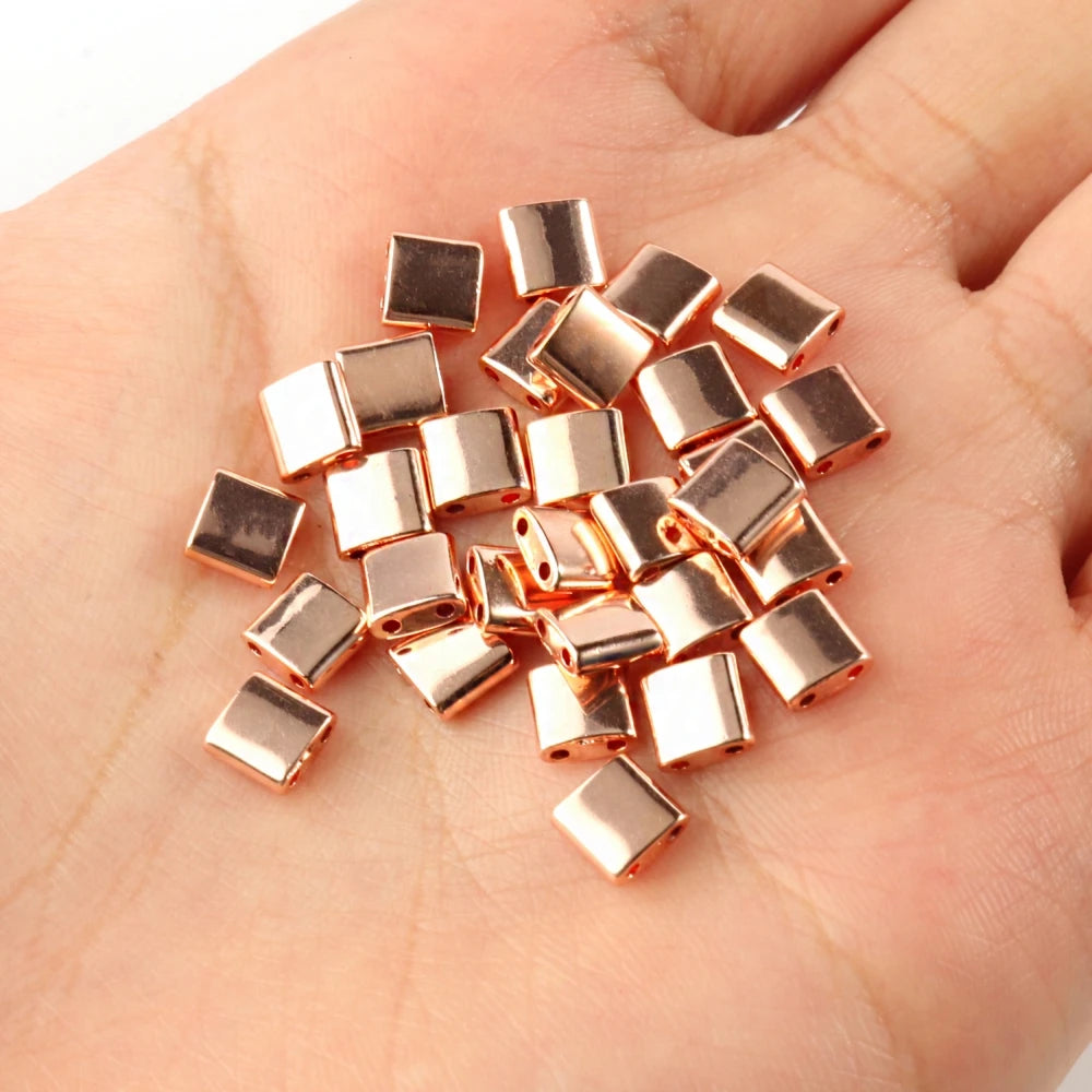 Natürliche Stein Zwei Loch Hämatit Stein Mineral Lose Spacer Perlen Für Schmuck Handgemachte Diy Armband Halskette Ohrringe Tila