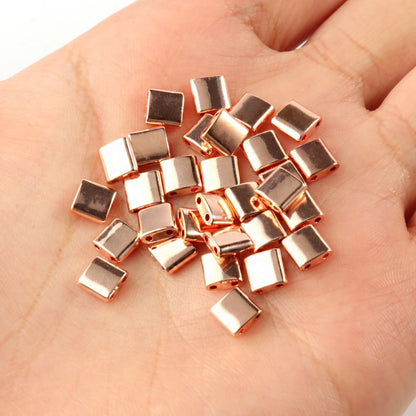 Natürliche Stein Zwei Loch Hämatit Stein Mineral Lose Spacer Perlen Für Schmuck Handgemachte Diy Armband Halskette Ohrringe Tila