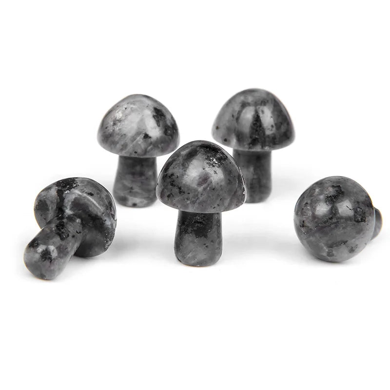 5 stücke Naturstein Pilz Figur Kristall Amethyst geschnitzt Handwerk Dekoration Wohnkultur Ornament Weihnachts geschenk 15x20mm