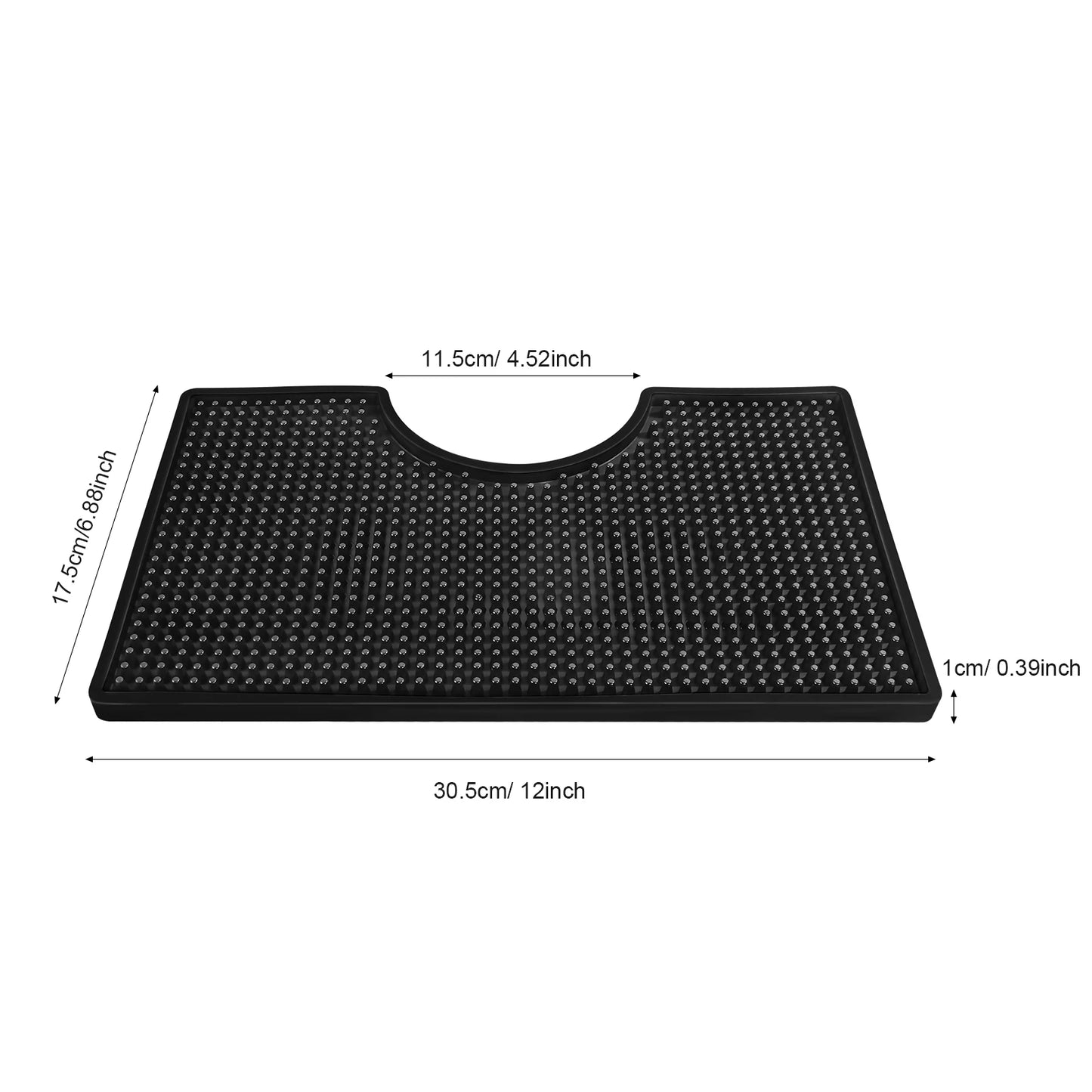 Homebrew Bier Drip Tray PVC Bar Matte, premium Arbeitsplatte Spill Matten U-Form Bar Service Trinken Matte für Bier Turm Verwenden 30,5 x17cm