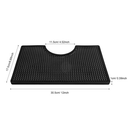 Homebrew Bier Drip Tray PVC Bar Matte, premium Arbeitsplatte Spill Matten U-Form Bar Service Trinken Matte für Bier Turm Verwenden 30,5 x17cm