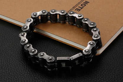 Retro Schwere Bürste Edelstahl Motorrad Kette Armband 11/13 MM Breite Herren Frauen Bike Biker Armbänder Hip-Hop Schmuck 19-23 cm