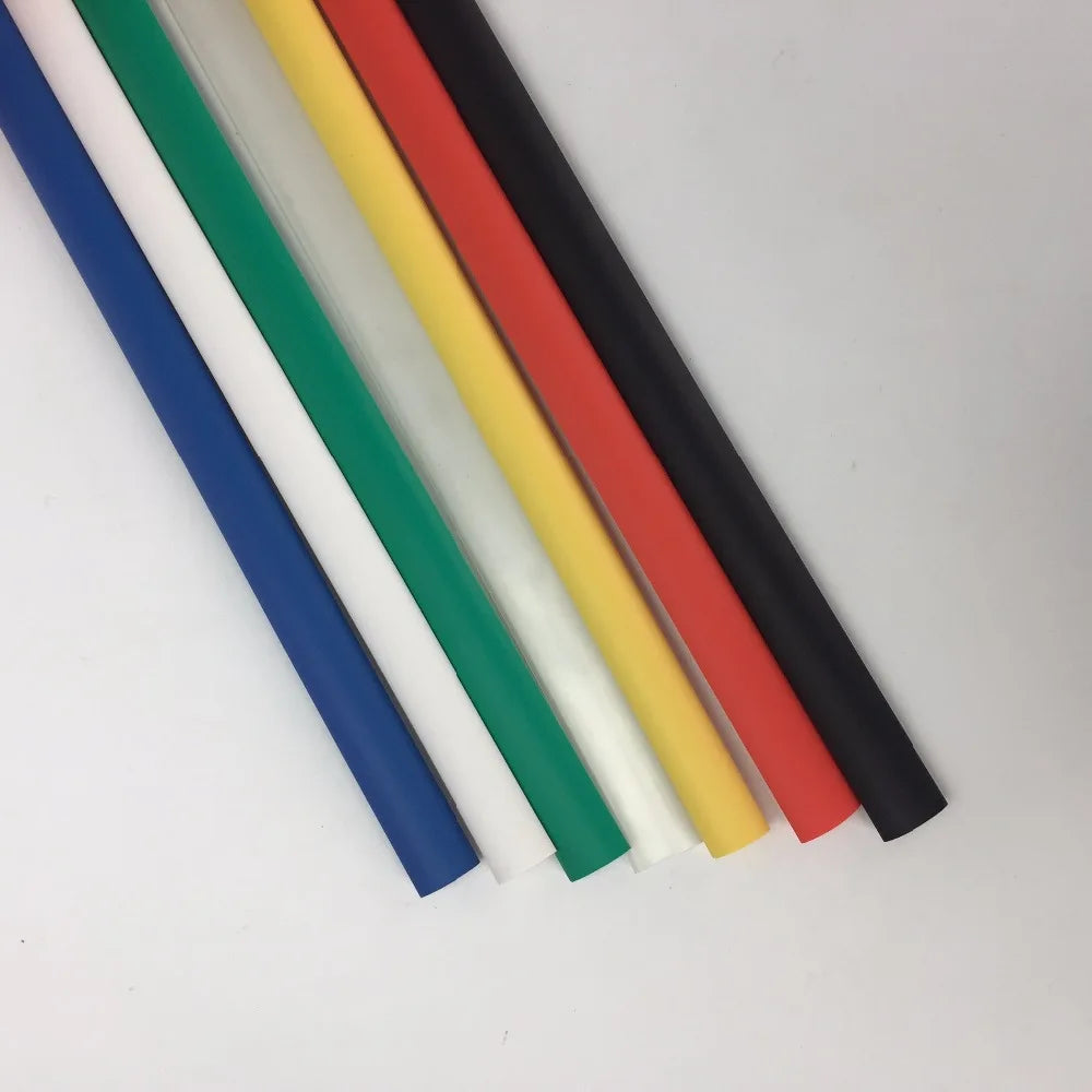 1M1,6/2,4/3,2/4,8/6,4/7,9/9,5/12,7/15 mm doppelwandiger Schrumpfschlauch, Verhältnis 3:1, mit Klebeschlauch ausgekleidet, mit Kleber, Wickeldraht, Kabelset