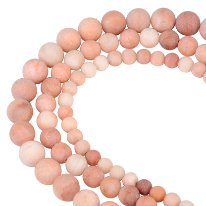 Polnische runde, mattierte Tigerauge, Türkise, Achate, Natursteinperlen, Amazonit, lose Perlen für die Herstellung von Armbandschmuck
