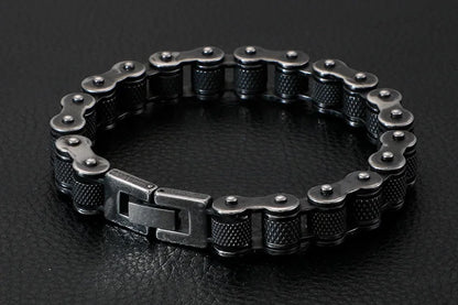Retro Schwere Bürste Edelstahl Motorrad Kette Armband 11/13 MM Breite Herren Frauen Bike Biker Armbänder Hip-Hop Schmuck 19-23 cm