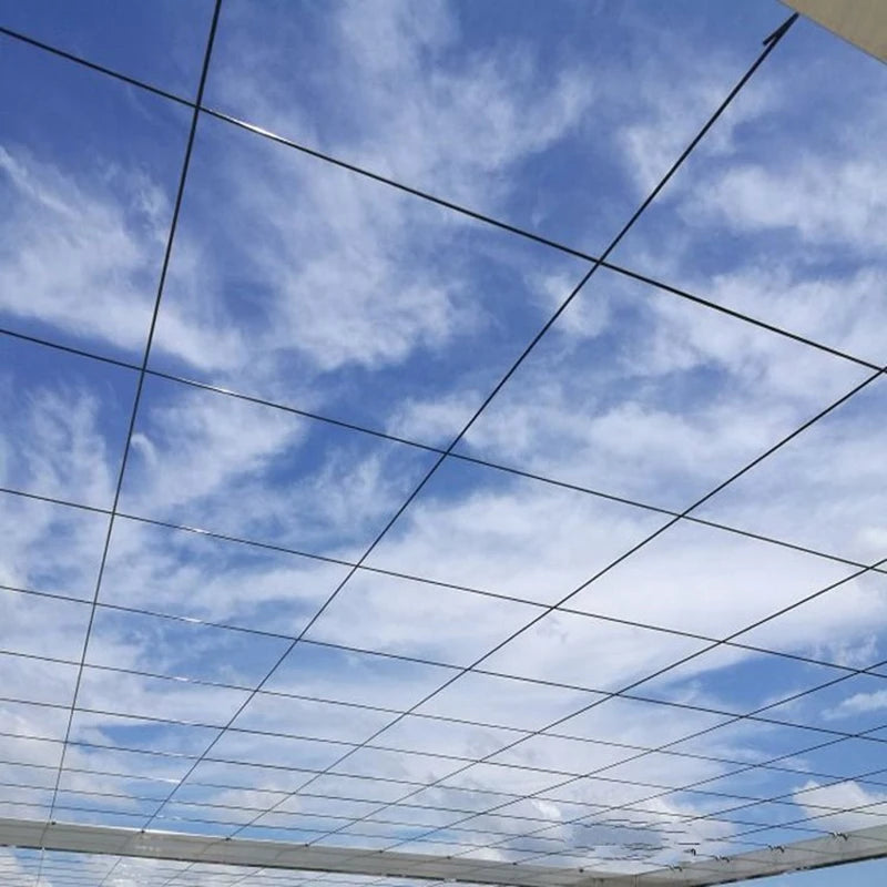 50m Kunststoff Stahl Draht Landwirtschaft Gewächshaus Gedrückt Film String Shading Net Garten Anlage Klettern Reben Halter Unterstützung Linie