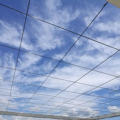 50m Kunststoff Stahl Draht Landwirtschaft Gewächshaus Gedrückt Film String Shading Net Garten Anlage Klettern Reben Halter Unterstützung Linie
