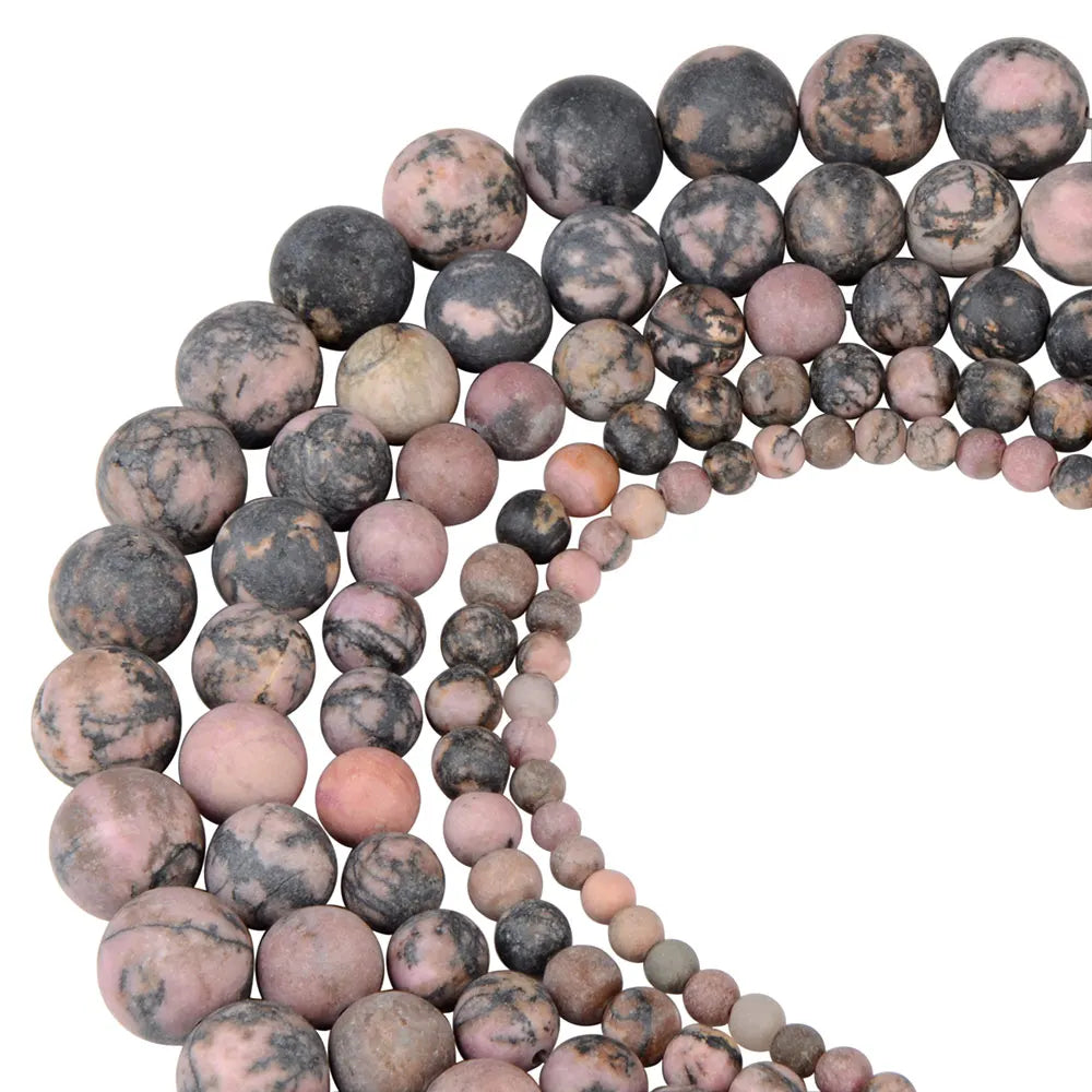 Polnische runde, mattierte Tigerauge, Türkise, Achate, Natursteinperlen, Amazonit, lose Perlen für die Herstellung von Armbandschmuck