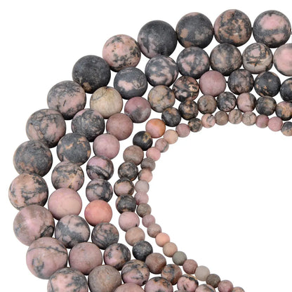 Polnische runde, mattierte Tigerauge, Türkise, Achate, Natursteinperlen, Amazonit, lose Perlen für die Herstellung von Armbandschmuck