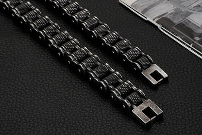 Retro Schwere Bürste Edelstahl Motorrad Kette Armband 11/13 MM Breite Herren Frauen Bike Biker Armbänder Hip-Hop Schmuck 19-23 cm