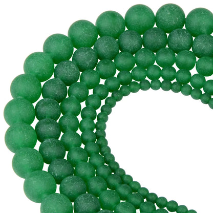 Polnische runde, mattierte Tigerauge, Türkise, Achate, Natursteinperlen, Amazonit, lose Perlen für die Herstellung von Armbandschmuck
