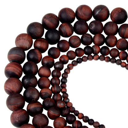 Polnische runde, mattierte Tigerauge, Türkise, Achate, Natursteinperlen, Amazonit, lose Perlen für die Herstellung von Armbandschmuck