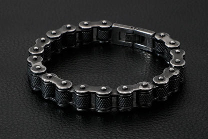 Retro Schwere Bürste Edelstahl Motorrad Kette Armband 11/13 MM Breite Herren Frauen Bike Biker Armbänder Hip-Hop Schmuck 19-23 cm