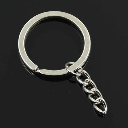 10 stücke Schlüssel Ring Kette 3 Farben Gold Bronze Silber Farbe 30mm Runde Split Metall Schlüssel Kette DIY Schlüsselbund schlüsselanhänger Großhandel