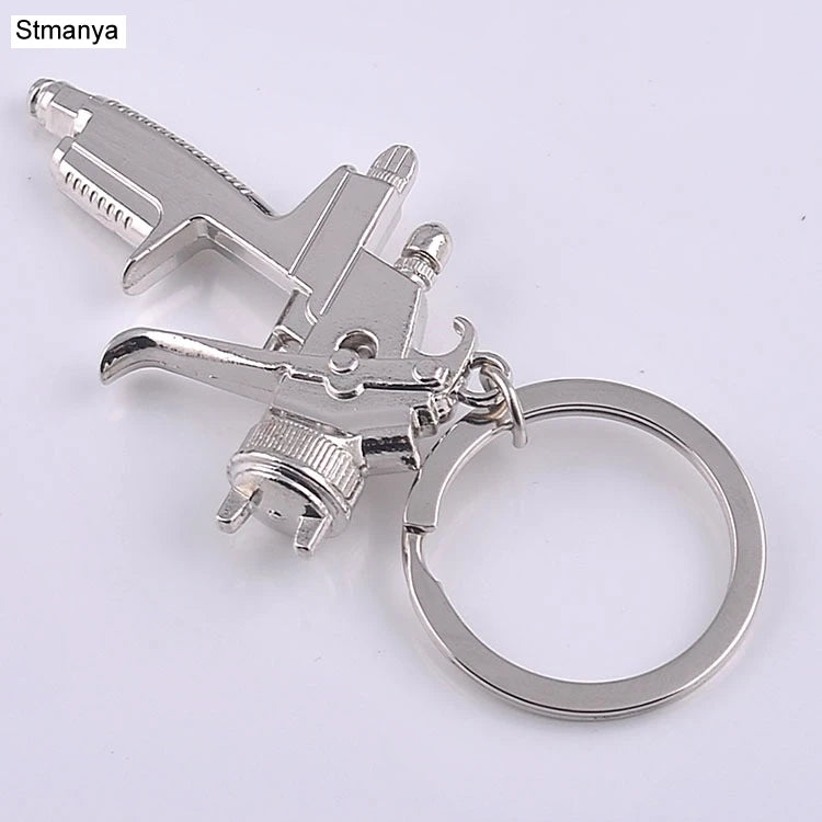 Metall Neue Wasser Pistole schlüsselbund Auto waschen werkzeuge Hochdruck wasser pistole modell Schlüssel kette Party geschenk Anhänger schlüssel Ring k2011