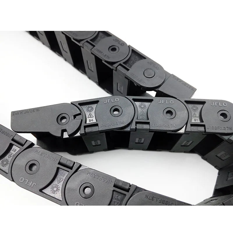 JFLO 1 Meter 18 Series Drag Chain Wire Carrier Kabelhalter für CNC-Fräsmaschinen-Werkzeugschleppleine für 18 x 18, 18 x 25, 18 x 37, 18 x 50