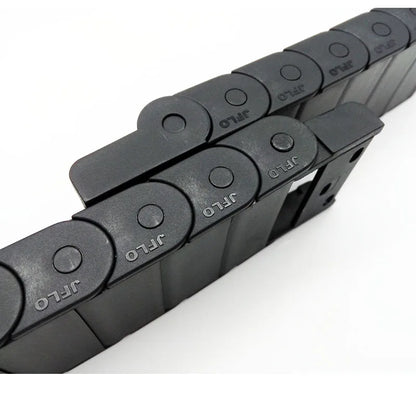 JFLO 1 Meter 15 Series Schleppkette, Drahtträger, Kabelhalter, Schutz, Schleppleine für CNC-Werkzeuge, halbgeschlossener Typ, Innenöffnung