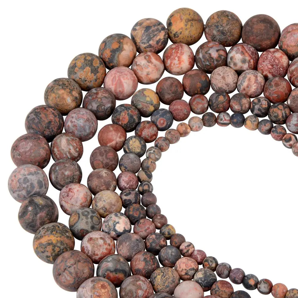 Polnische runde, mattierte Tigerauge, Türkise, Achate, Natursteinperlen, Amazonit, lose Perlen für die Herstellung von Armbandschmuck
