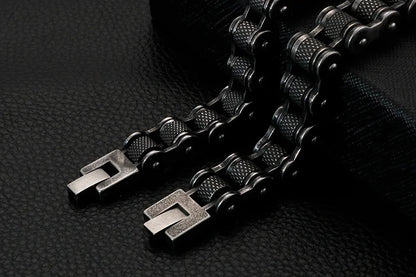 Retro Schwere Bürste Edelstahl Motorrad Kette Armband 11/13 MM Breite Herren Frauen Bike Biker Armbänder Hip-Hop Schmuck 19-23 cm