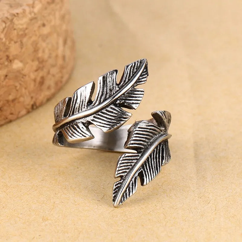 Vnox Vintage-Federring für Herren, Schmuck, Edelstahl, Biker-Stil, Handpolieren, US-Größe 7, 8, 9, 10, 11, 12