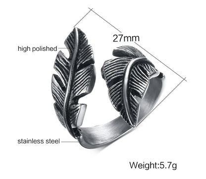 Vnox Vintage-Federring für Herren, Schmuck, Edelstahl, Biker-Stil, Handpolieren, US-Größe 7, 8, 9, 10, 11, 12