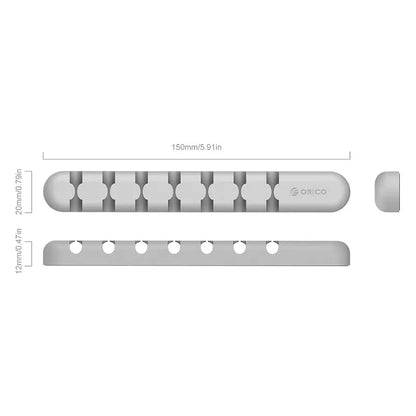 ORICO Mehrzweck Desktop telefon Kabel Wickler Kopfhörer clip Ladegerät Veranstalter Management Draht Silikon Halter 7 slot Streifen, CBS7