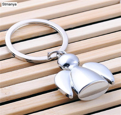 Heißer Engel Paar Schlüssel kette Männer Neue Geschenk Auto Schlüssel Ring Frauen Engel Metall Schlüsselbund liebhaber gruppe Patry Schmuck schlüssel halter