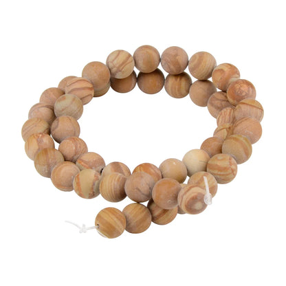 Polnische runde, mattierte Tigerauge, Türkise, Achate, Natursteinperlen, Amazonit, lose Perlen für die Herstellung von Armbandschmuck