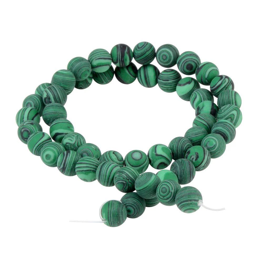 Polnische runde, mattierte Tigerauge, Türkise, Achate, Natursteinperlen, Amazonit, lose Perlen für die Herstellung von Armbandschmuck