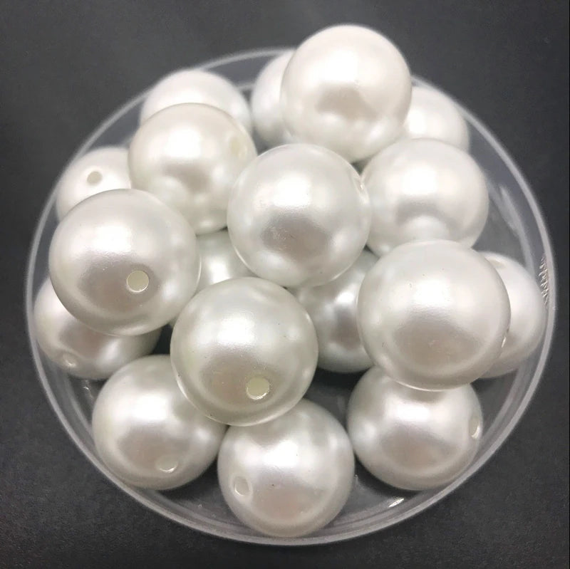 4mm-20mm Weiß Elfenbein Imitation Perlen Runde Perle Spacer Lose Perlen DIY Schmuck Machen Halskette Armband Ohrringe zubehör