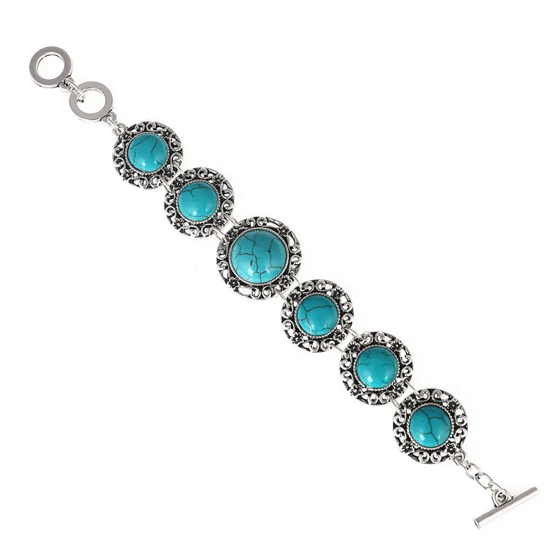 LOVBEAFAS Mode Ethnische Böhmische Armbänder & Armreifen Für Frauen Rot Blau Stein Vintage Strand Boho Einstellbare Armbänder Schmuck