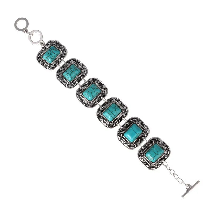 LOVBEAFAS Mode Ethnische Böhmische Armbänder & Armreifen Für Frauen Rot Blau Stein Vintage Strand Boho Einstellbare Armbänder Schmuck