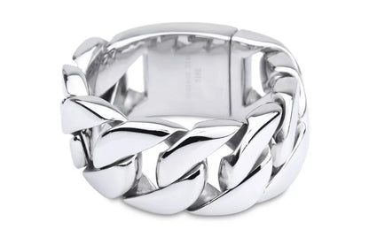 20/26/31MM 316L Edelstahl Curb Kubanisches Armband Riesige Schwere Silber Farbe Ton Schmuck Herren Frauen Biker Bike Kette Armbänder