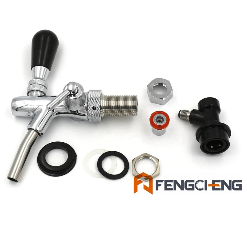 Einstellbare Wasserhahn mit Ball Lock Schnell Connecter fass trennen Für Bier Fass, homebrew fass kit