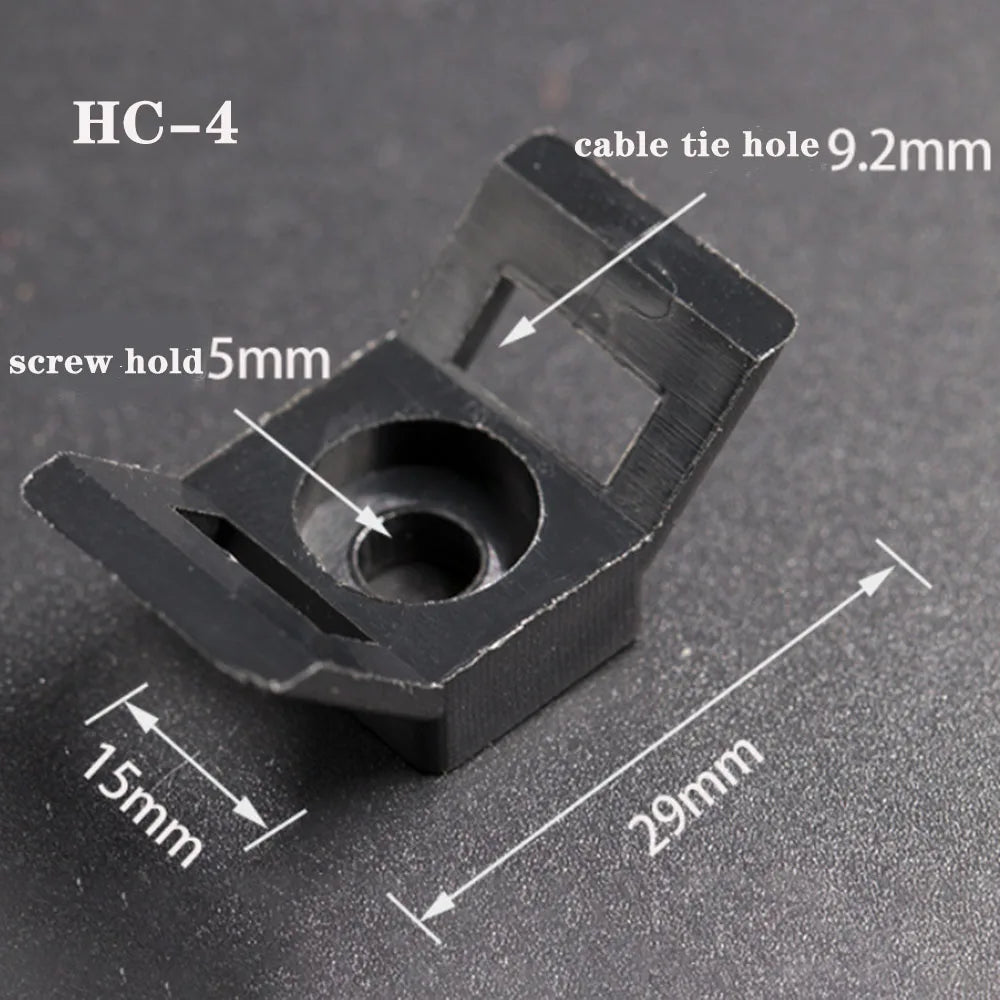 Kabelbinder Halterungen sitz festen sitz 1000 stücke Draht Buddle Sattel Typ Kunststoff Halter Weiß Schwarz Kunststoff sattel kabel montieren halter