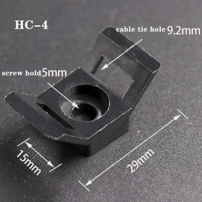 Kabelbinder Halterungen sitz festen sitz 1000 stücke Draht Buddle Sattel Typ Kunststoff Halter Weiß Schwarz Kunststoff sattel kabel montieren halter