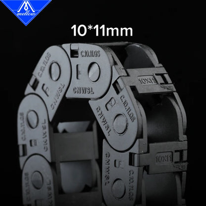 Mellow Hohe Qualität Nylon 250-350mm VORON 2,4 Kabel Ketten Set schwarz Openning Typ Draht Ketten Für 3D drucker