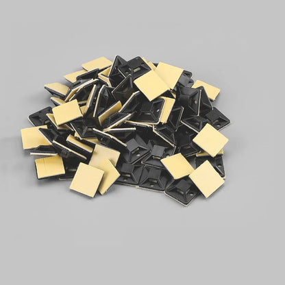 Kabelbinder 250/500/1000 Stück Kabelbasis Schwarz und Weiß Kfz-Kabel Selbstklebende Halterung Kabelbinderhalter Basis