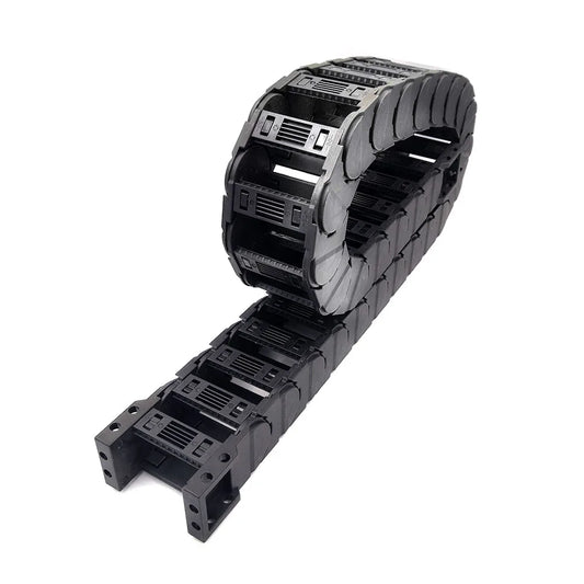 1 Meter d25 Serie geräuscharme Schlepp leine Draht träger Kabel Schlepp kette Übertragungs brücke Typ auf beiden Seiten offen heißer Verkauf