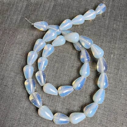 33 teile/los Natürliche Achate Perlen Runde Wasser Tropfen Form Lose Perlen für Die DIY Halskette Armbänder Länge 40cm Größe 8x12mm